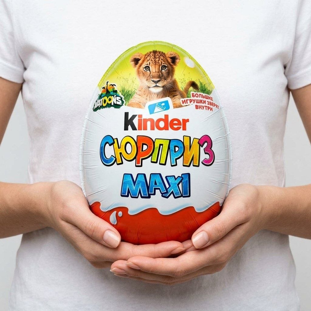 Большое ШОКОЛАДНОЕ ЯЙЦО «KINDER MAXI»